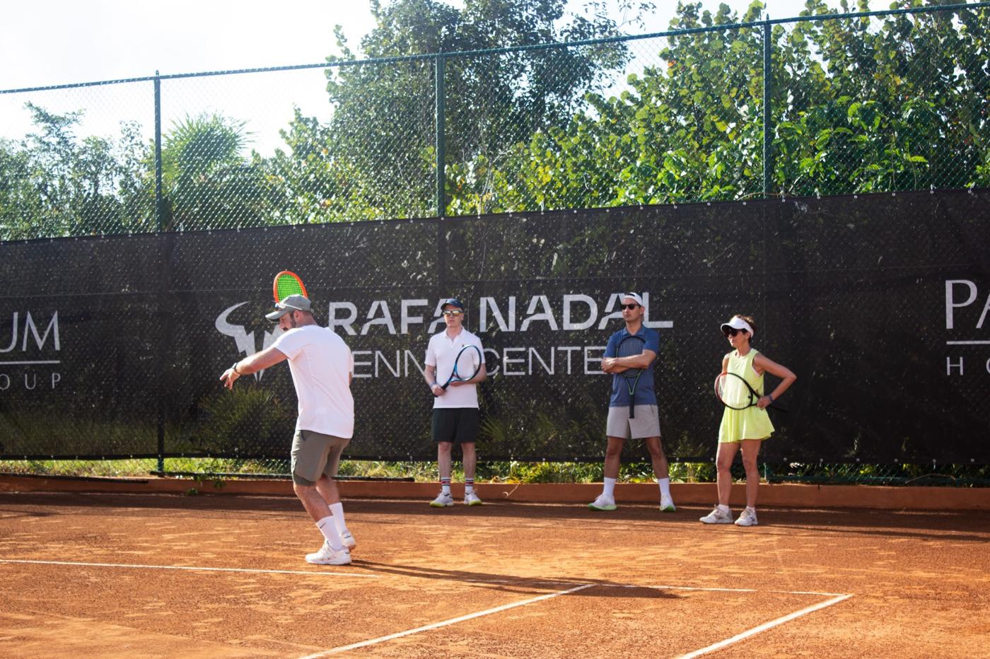 Tennis instruction at Rafa Nadal Tennis Centre